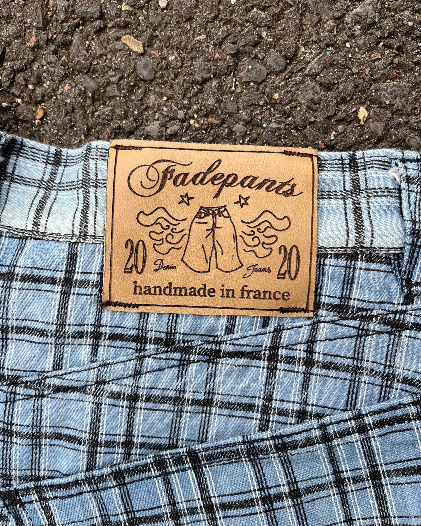 Light Blue Check Shorts