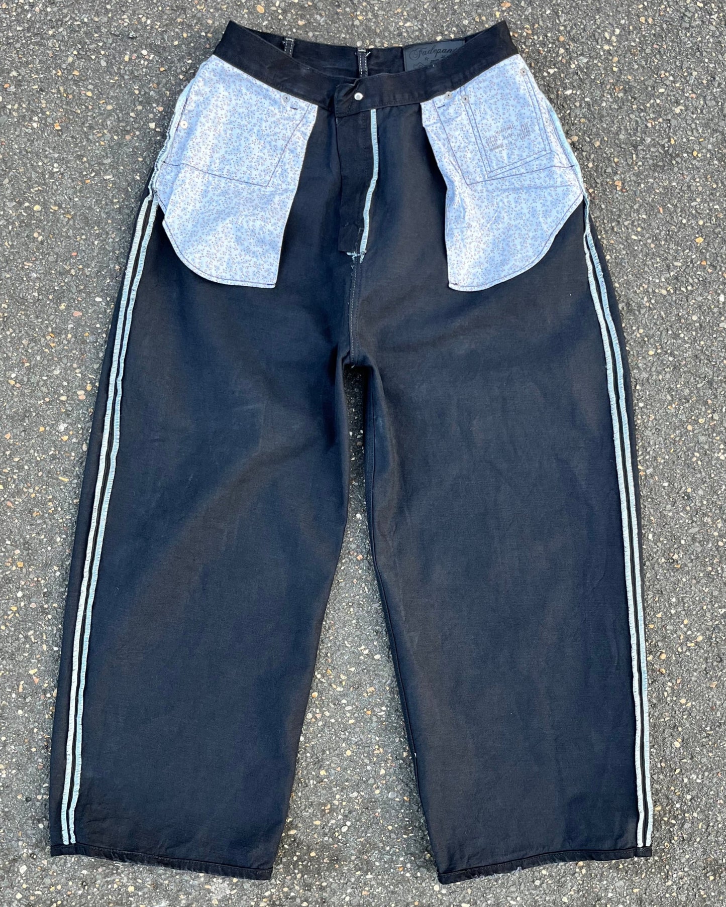 Silver Black Jeans