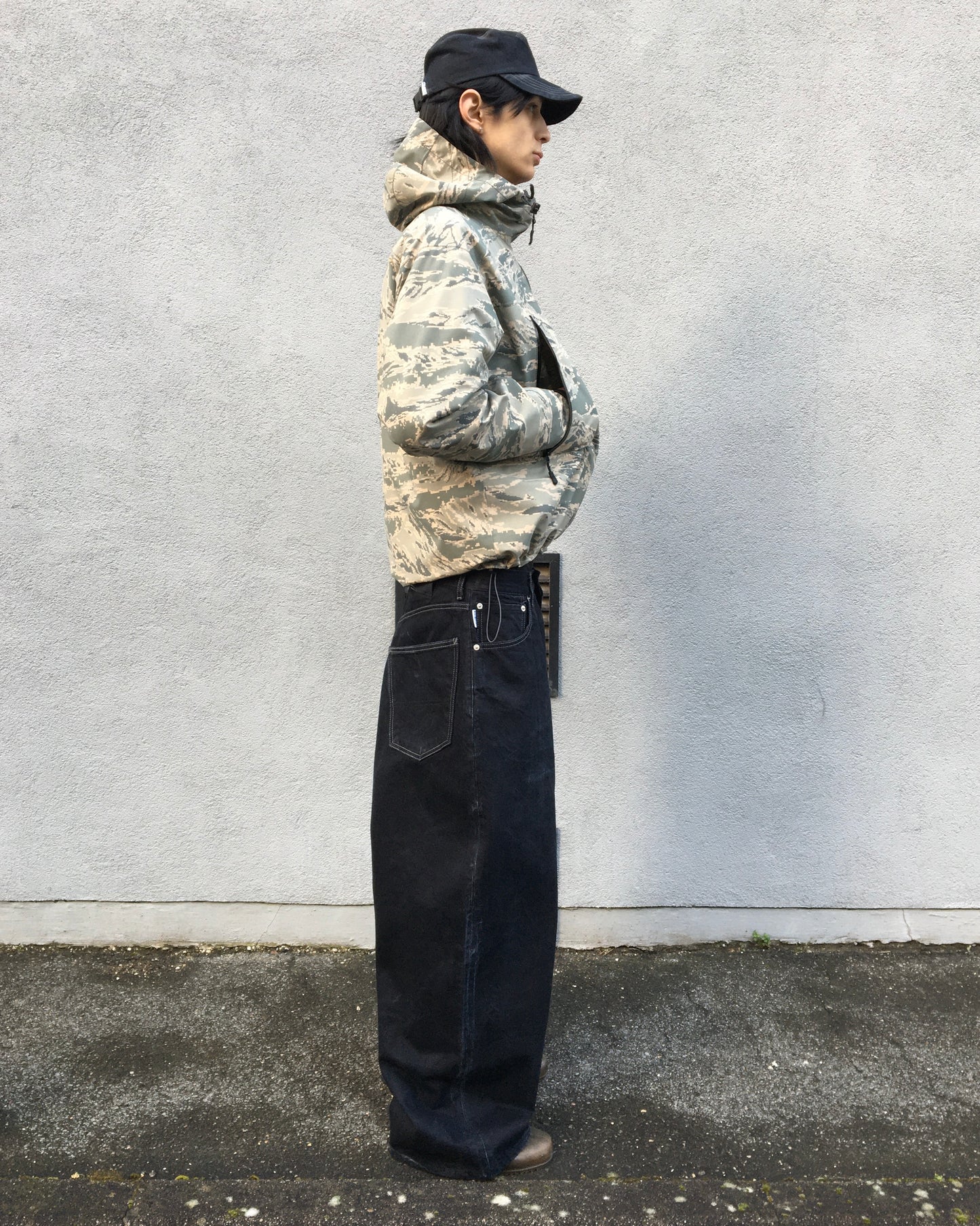 Silver Black Jeans