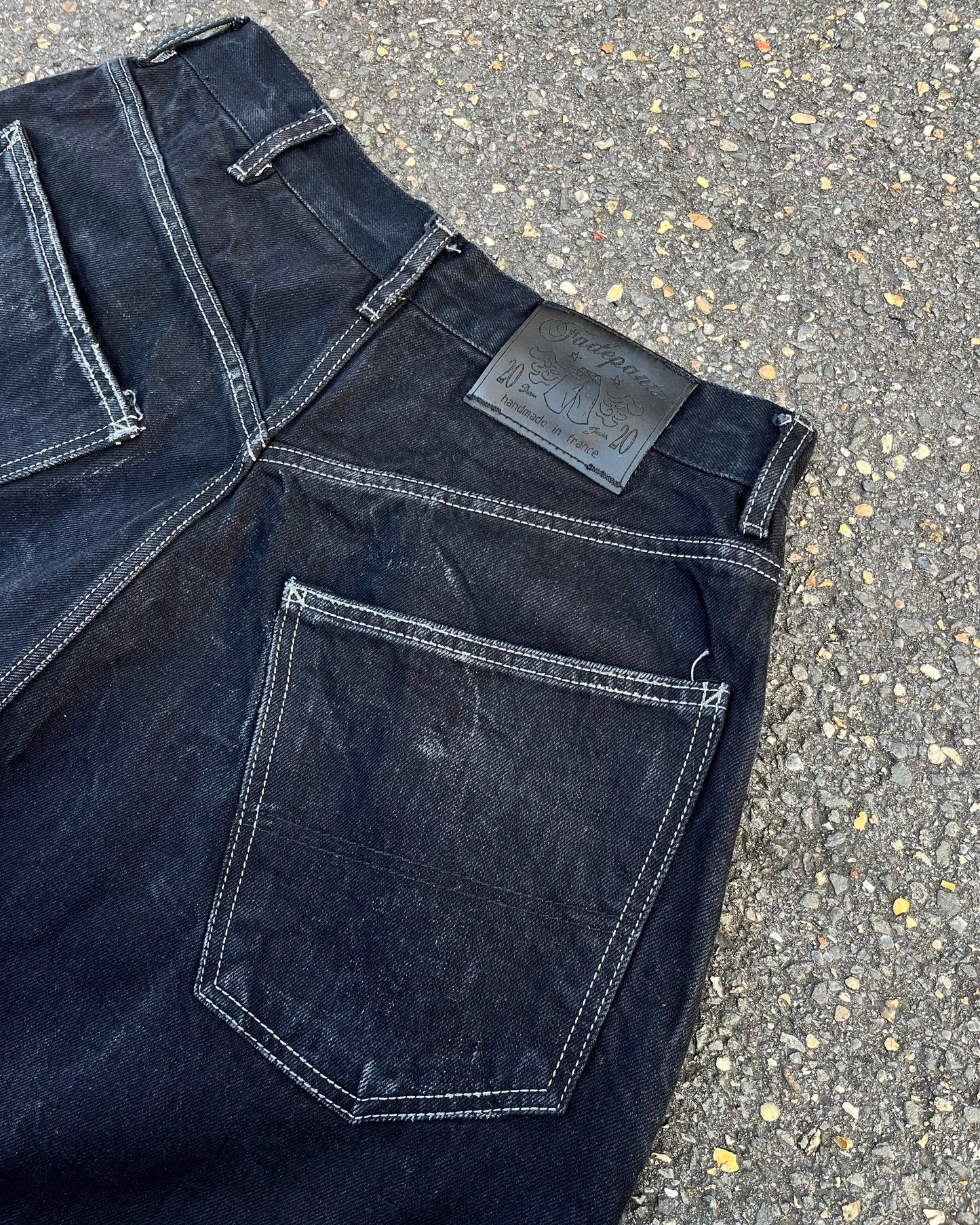 Silver Black Jeans