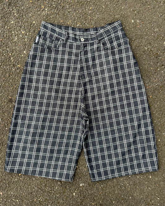 Black and White Check Shorts
