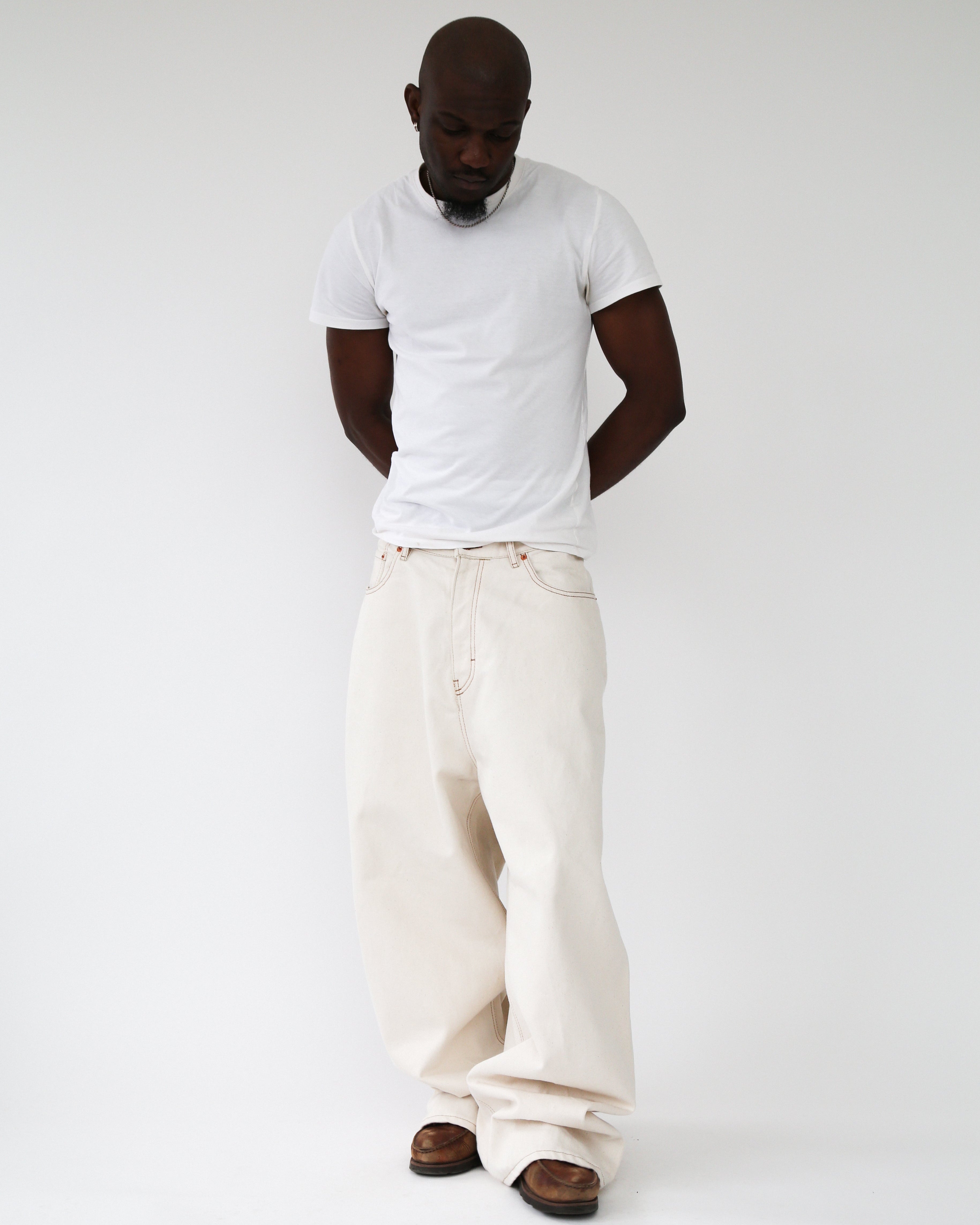 パンツ Fadepans Super Baggy Jeans - natural Super Baggy Jeans - Natural – fadepants