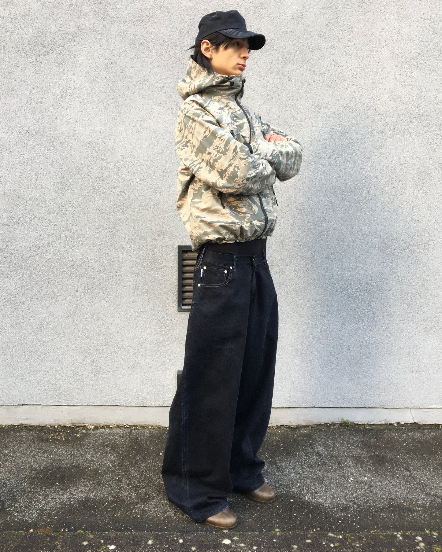 Silver Black Jeans