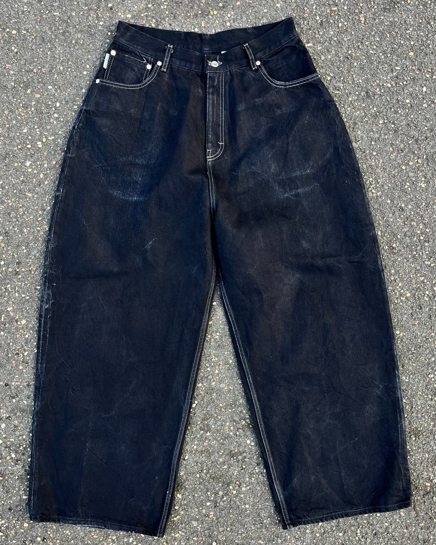Silver Black Jeans